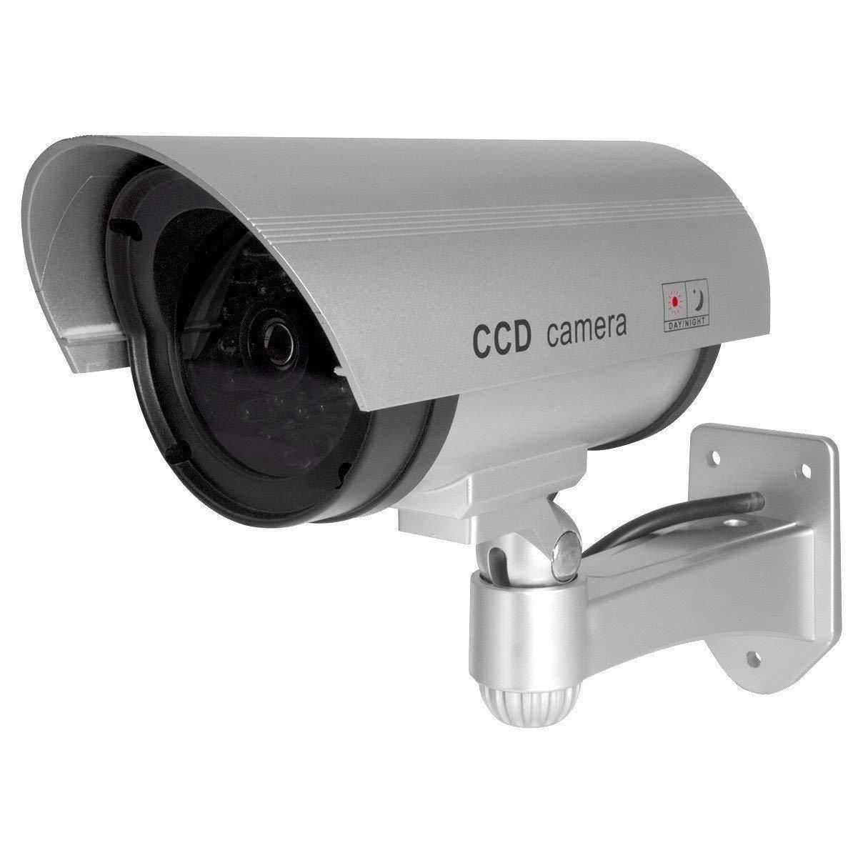Dummy Security Camera with Flashing LED – Realistic Look for Home & Office