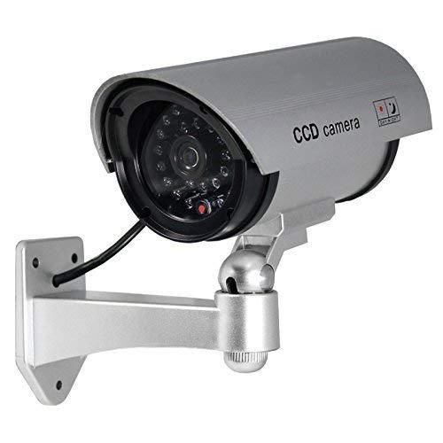 Dummy Security Camera with Flashing LED – Realistic Look for Home & Office