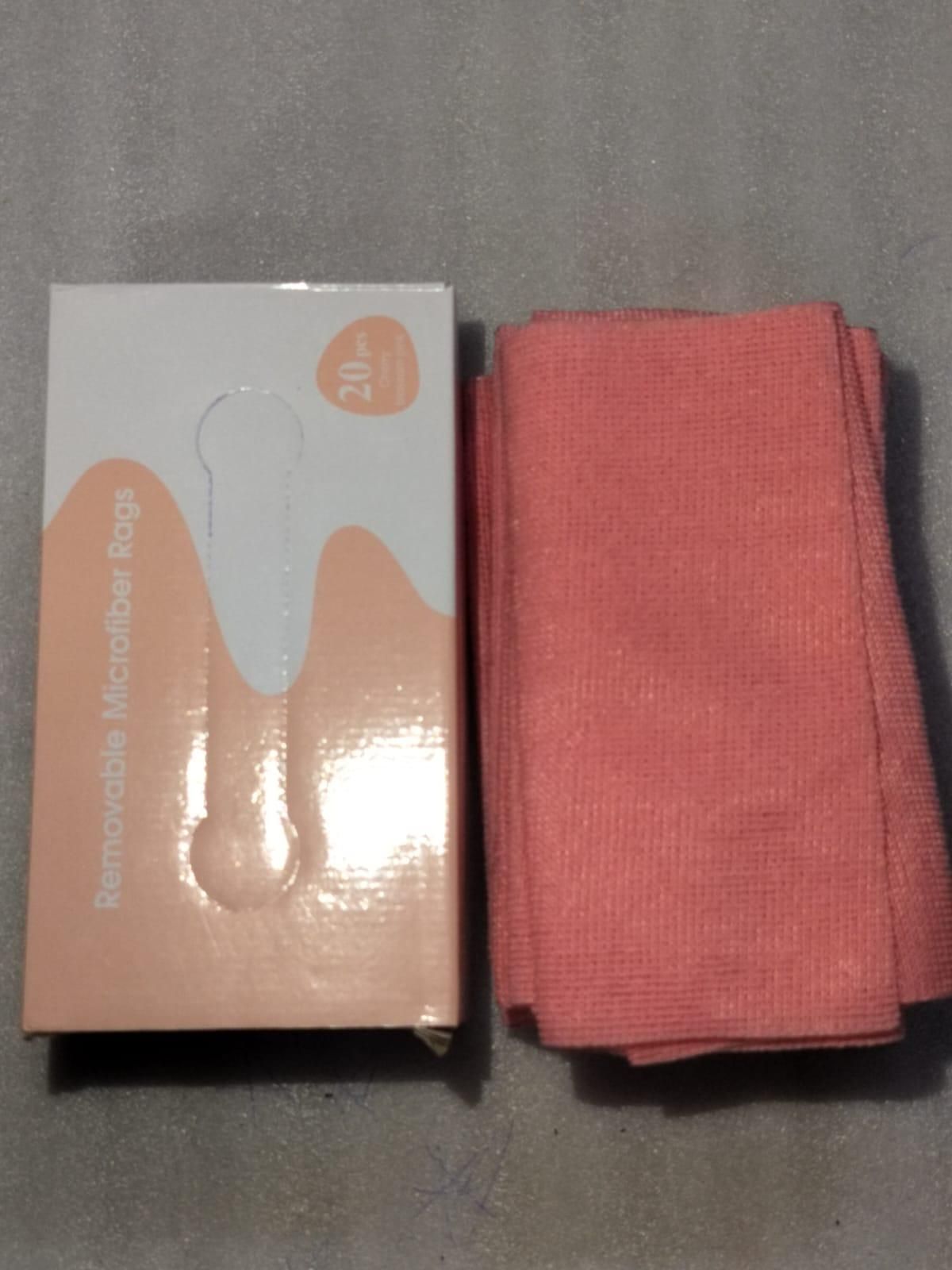 20 PCS Microfiber Cleaning Cloth Set with Dispenser Box – Reusable Multi-Purpose Wipes for Home, Kitchen & Office