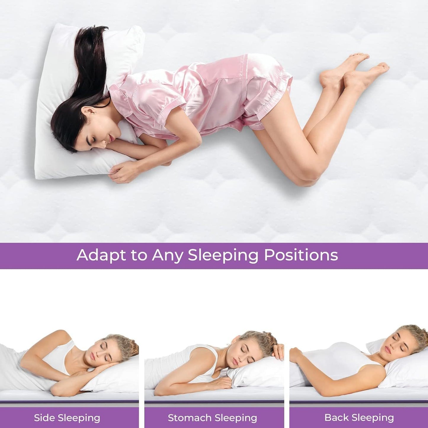 Full Mattress, 12 Inch Hybrid Full Mattress, Full Size Mattress In A Box, Plush Foam Mattress With Individually Pocketed Coils, Motion Isolation For Pressure Relief, Medium Soft
