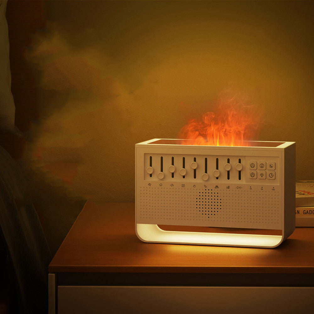 White Noise Simulation Flame Aromatherapy Machine For Household Use