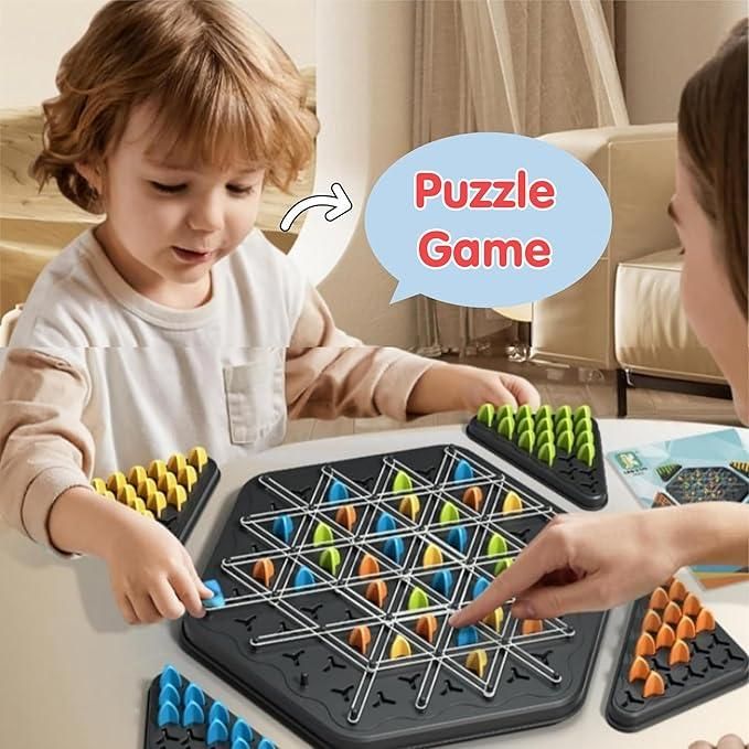 Chain Triangle Chess Game – Brain Development Puzzle for Kids & Toddlers