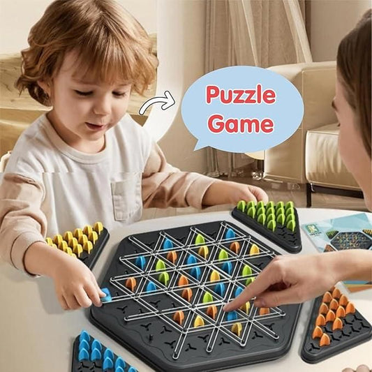 Chain Triangle Chess Game – Brain Development Puzzle for Kids & Toddlers