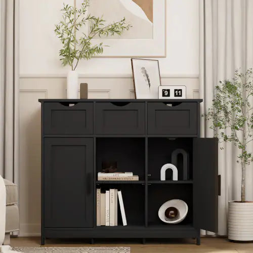 Accent Storage Organizer with Shelves and Drawers