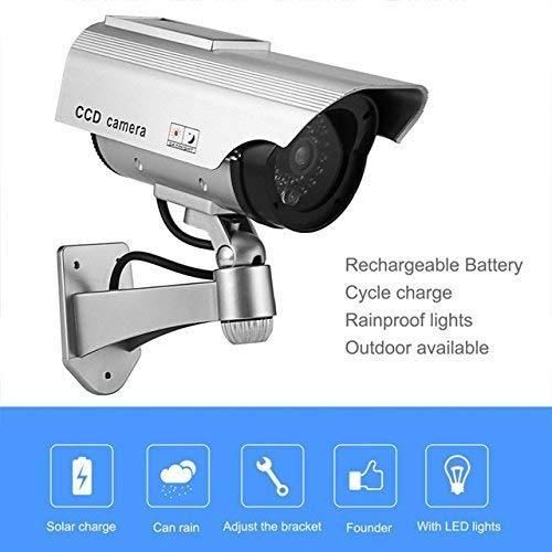 Dummy Security Camera with Flashing LED – Realistic Look for Home & Office