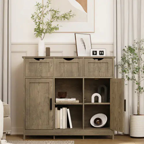 Versatile Home Storage Cabinet with Adjustable Shelves